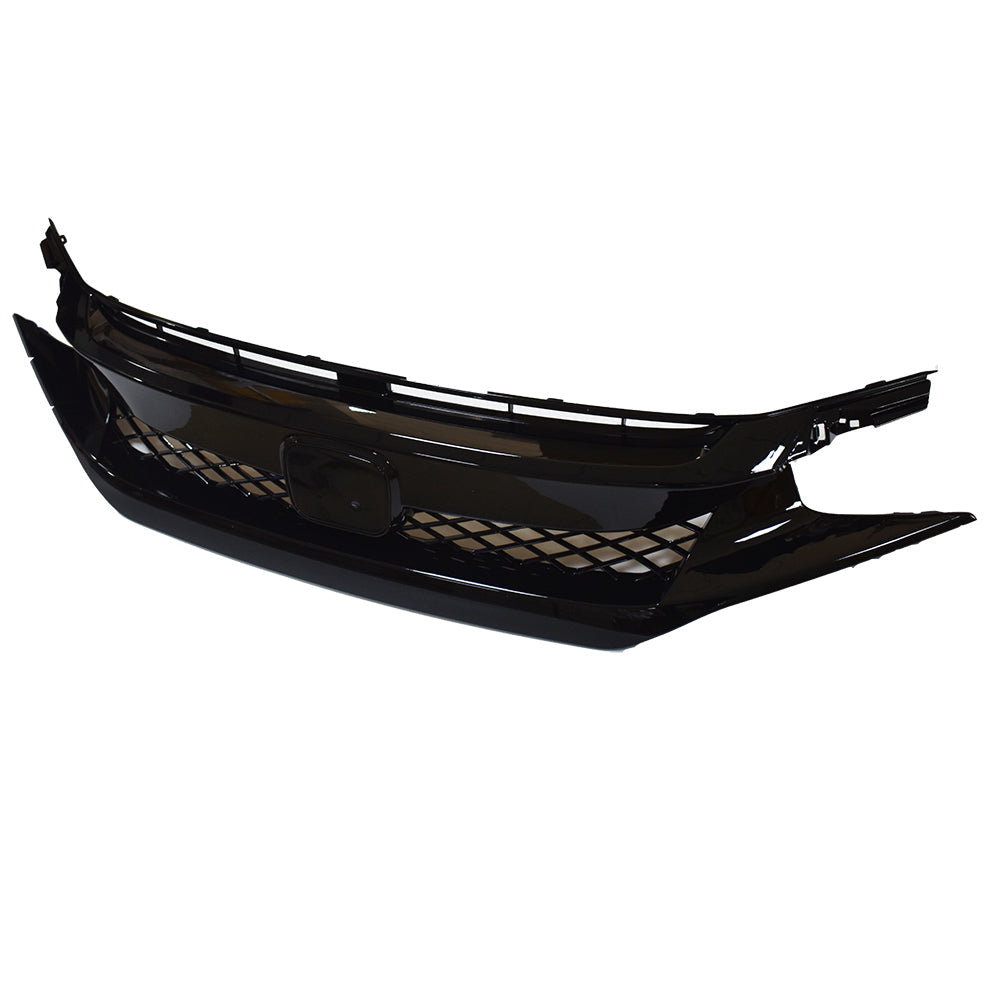 TOPPARTZ For 16-18 Honda Civic FK8 Type-R ABS Front Bumper Grille Hood Mesh Grill Guards