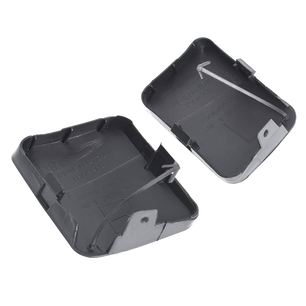 TOPPARTZ 2PCS Bumper Tow Hook Bracket Cover Cap For 2006-2009 Toyota RAV4