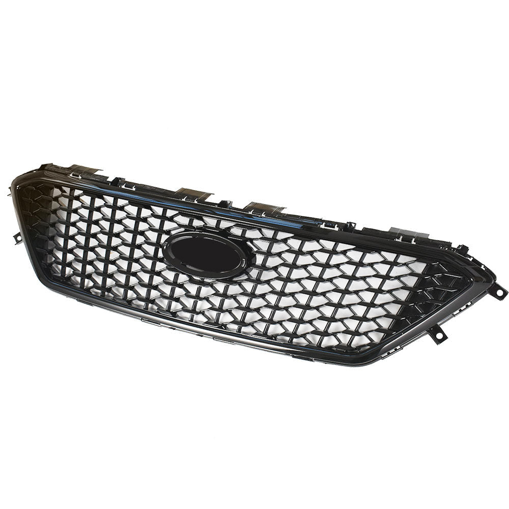 TOPPARTZ Front Upper Grille Mesh Black For 2015/2016/2017 Hyundai Sonata 1.6L/2.0L/2.4L