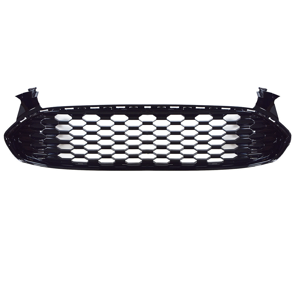 TOPPARTZ Honeycomb Front Bumper Mesh Grill Grille for 2013-2016 Ford Fusion Gloss Black
