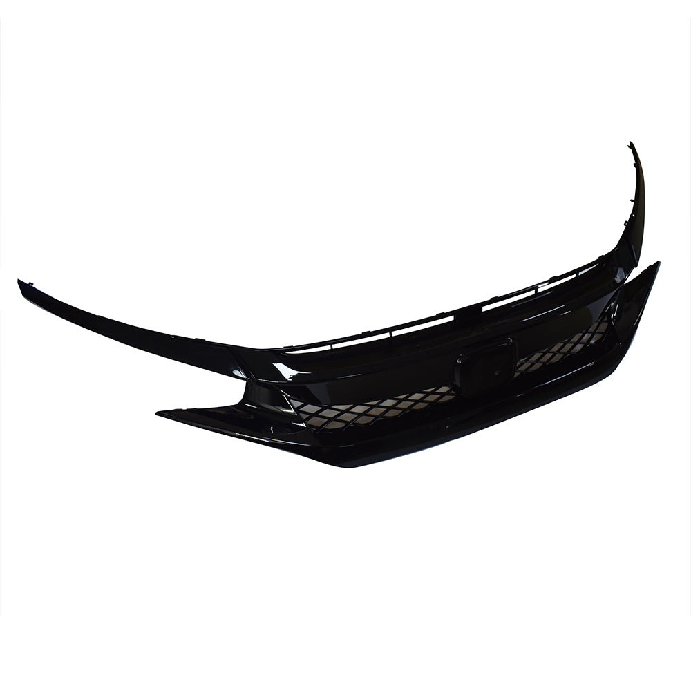 TOPPARTZ For 16-18 Honda Civic FK8 Type-R ABS Front Bumper Grille Hood Mesh Grill Guards