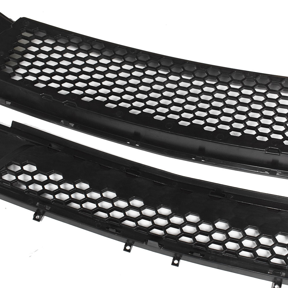 Front Bumper Upper Lower Grill Honeycomb ABS Grille For 2018-2019 Ford Mustang