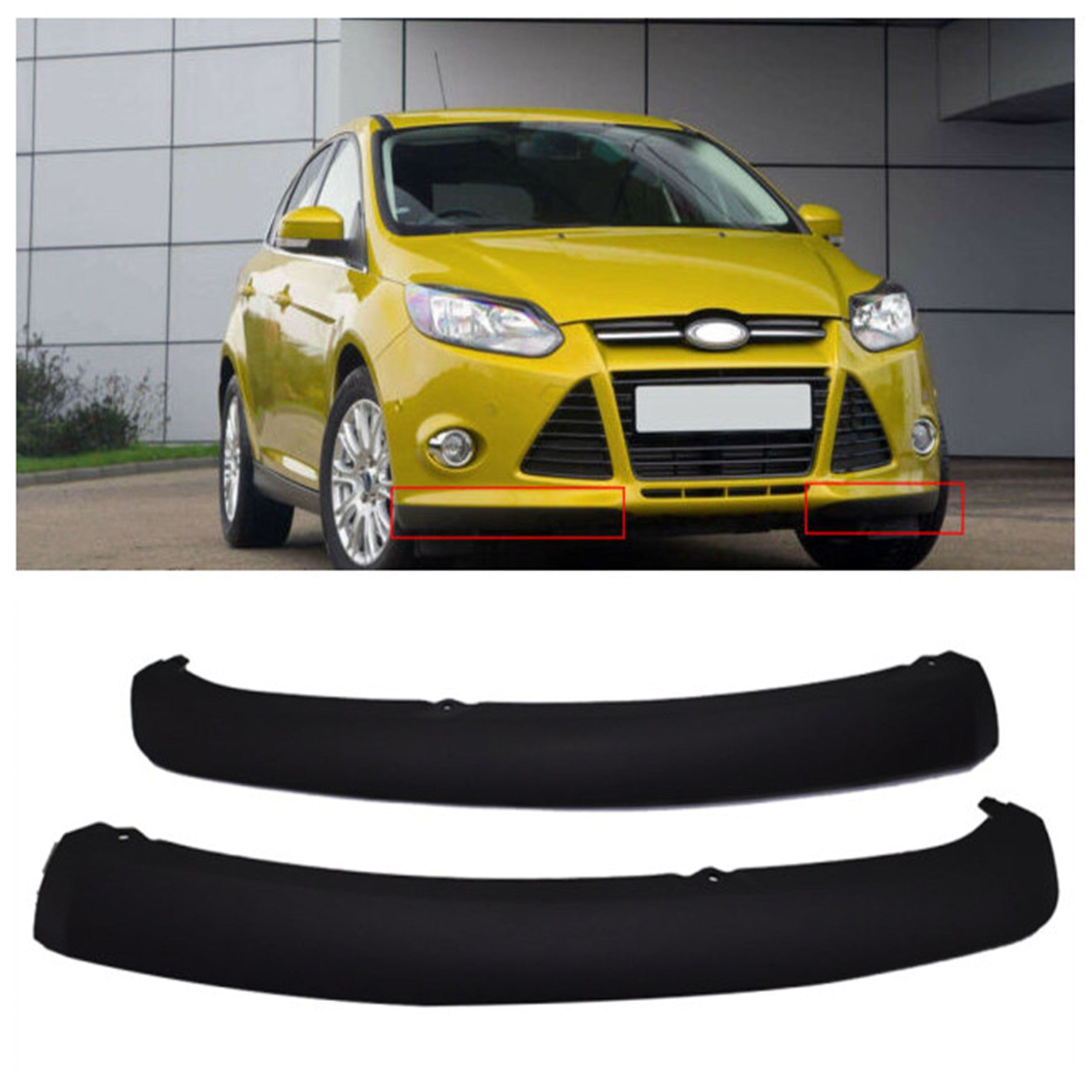 Driver's Side Left Front Bumper Valance Air Deflector fit for 2012-2014 Ford Focus