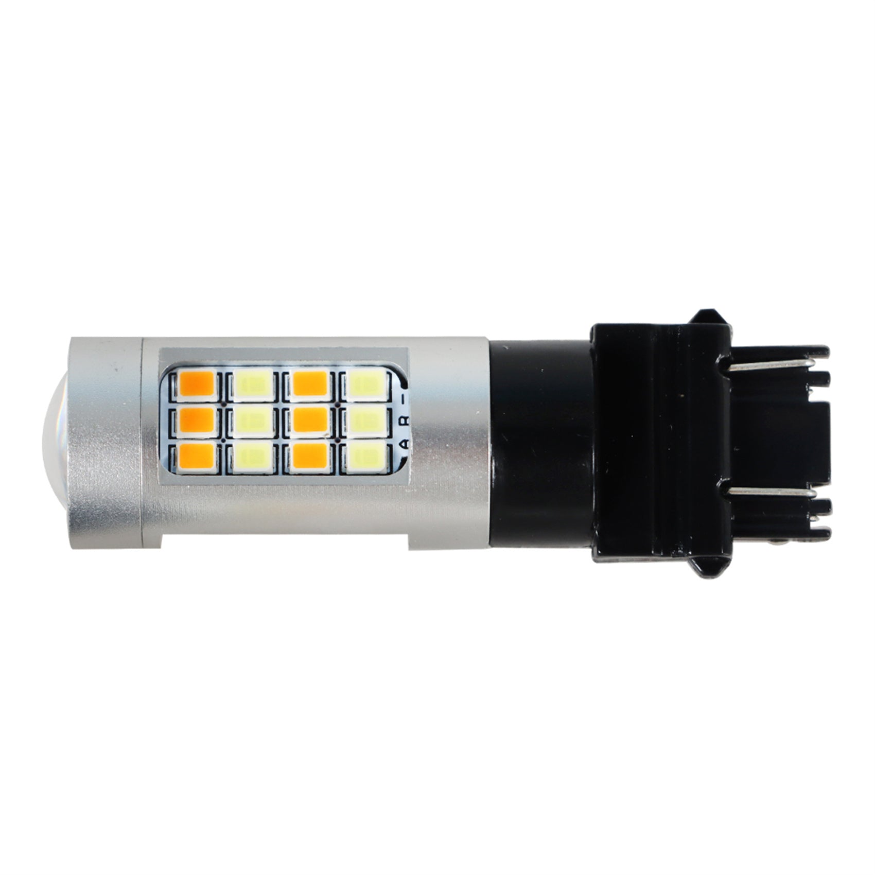 Dual Color White/Amber 3157 LED DRL Switchback Turn Signal Parking Light Bulbs
