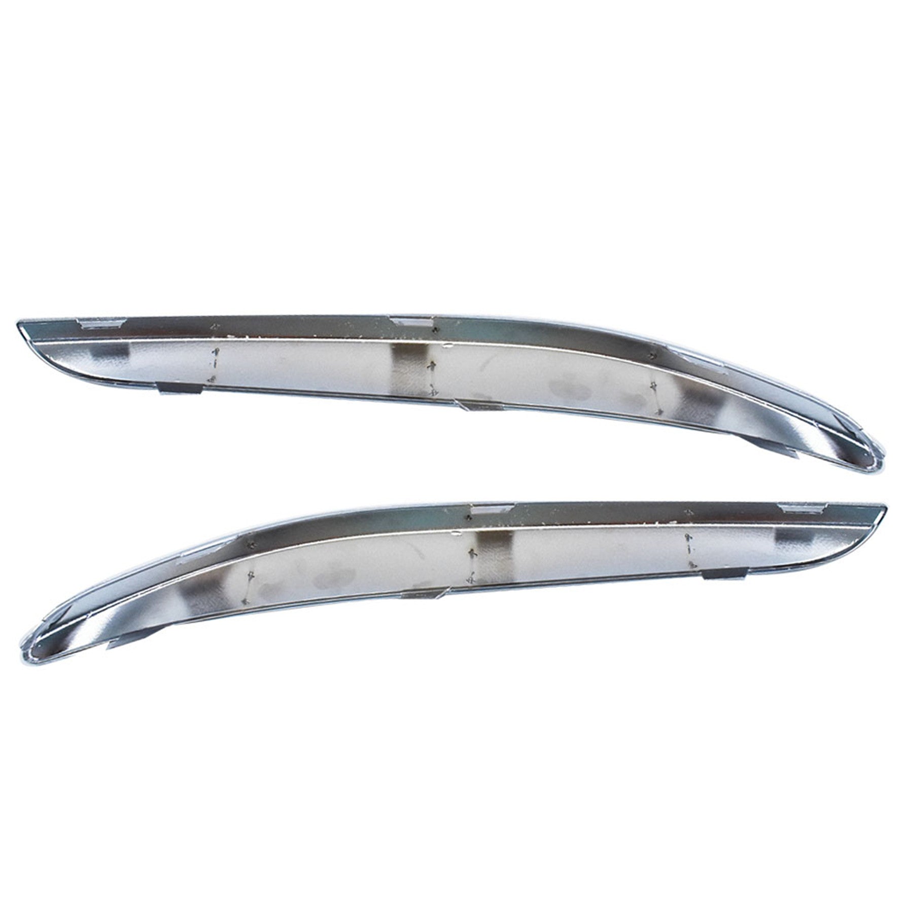 FOR 2011-2014 CHRYSLER 300 FRONT BUMPER MOLDING CHROME TRIM SET=LH & RH
