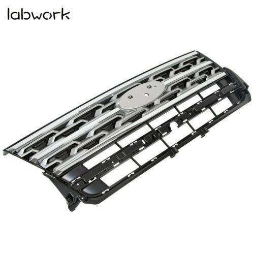 FOR Ford Explorer Limited XLT 2018 2019 Front Upper Grille Grill Silver & Black