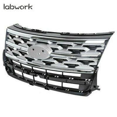 FOR Ford Explorer Limited XLT 2018 2019 Front Upper Grille Grill Silver & Black