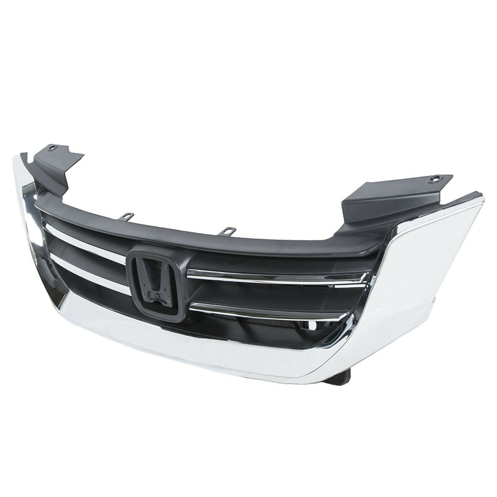 Fit For Honda Accord Sedan 2013 2014 2015 Front Upper Grille Grill Chrome