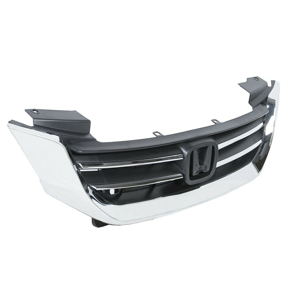 Fit For Honda Accord Sedan 2013 2014 2015 Front Upper Grille Grill Chrome