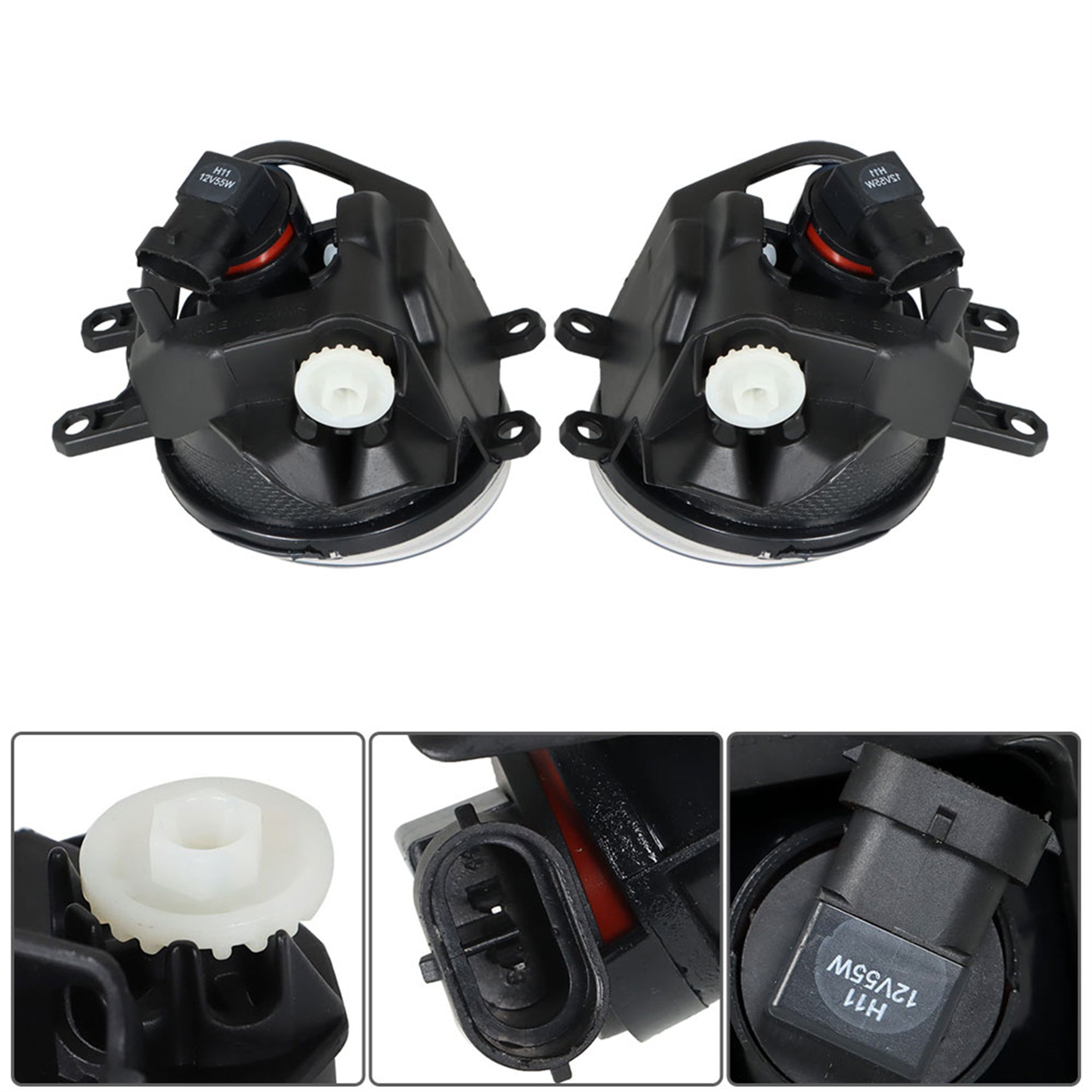 Fog Lights Lamps Front Bumper w/Bulbs Harness For 2014 2015 2016 Toyota Corolla