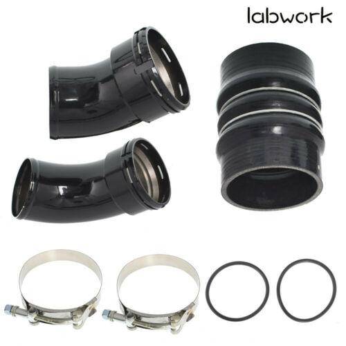 For 06-10 GM GMC Chevy Duramax LBZ LMM 6.6L Cold Side Intercooler Pipe & Boots