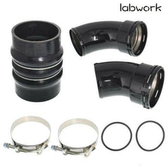 For 06-10 GM GMC Chevy Duramax LBZ LMM 6.6L Cold Side Intercooler Pipe & Boots