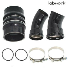 For 06-10 GM GMC Chevy Duramax LBZ LMM 6.6L Cold Side Intercooler Pipe & Boots