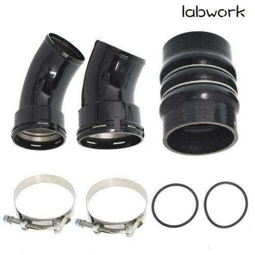 For 06-10 GM GMC Chevy Duramax LBZ LMM 6.6L Cold Side Intercooler Pipe & Boots