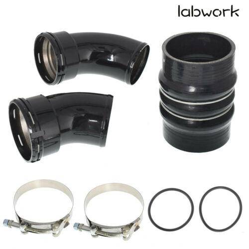 For 06-10 GM GMC Chevy Duramax LBZ LMM 6.6L Cold Side Intercooler Pipe & Boots