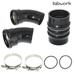 For 06-10 GM GMC Chevy Duramax LBZ LMM 6.6L Cold Side Intercooler Pipe & Boots