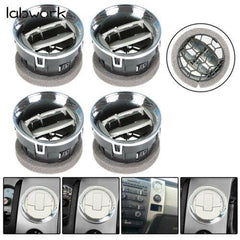 TOPPARTZ For 09-14 Ford F150 Interior 4 X AC Heater Air Vent Dash Dashboard Louvre Chrome