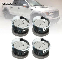 TOPPARTZ For 09-14 Ford F150 Interior 4 X AC Heater Air Vent Dash Dashboard Louvre Chrome
