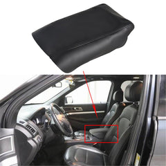 TOPPARTZ Leather Center Console Lid Armrest Cover Skin For 11-18 Ford Explorer