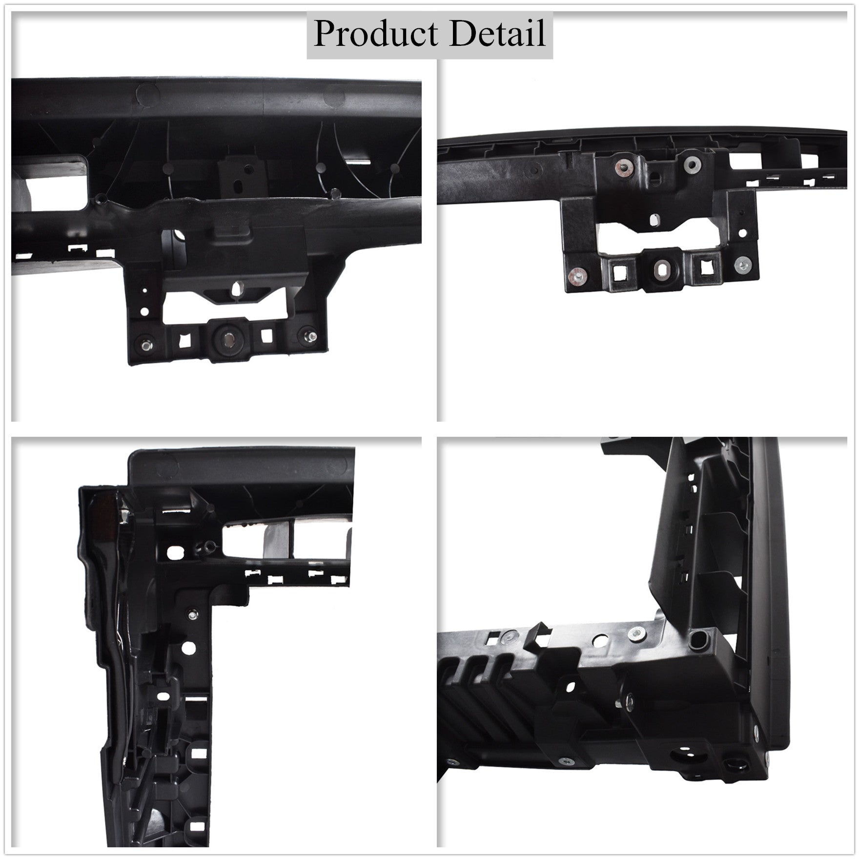 Radiator Support Assembly Black For 2012-2015 Volkswagen Passat