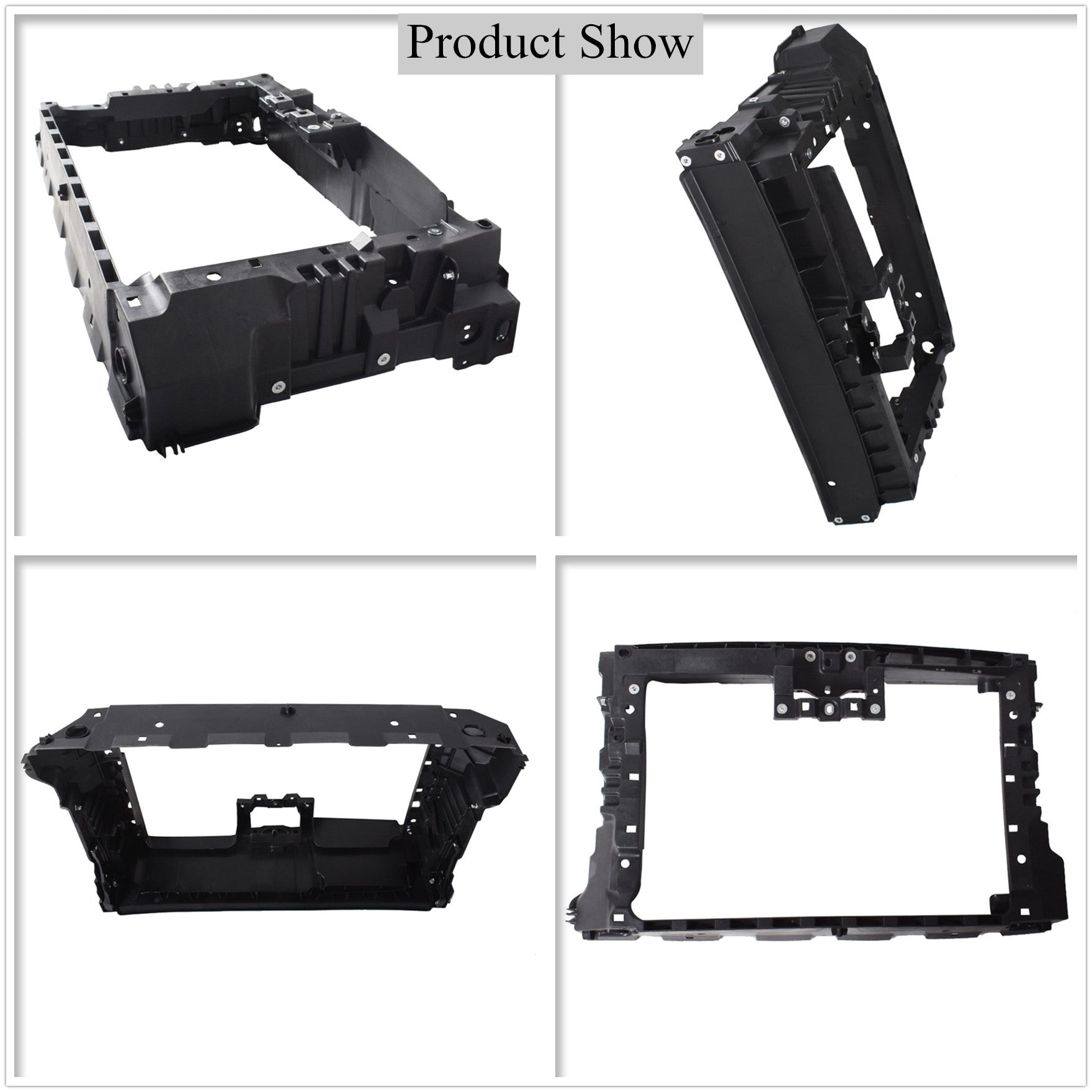 Radiator Support Assembly Black For 2012-2015 Volkswagen Passat