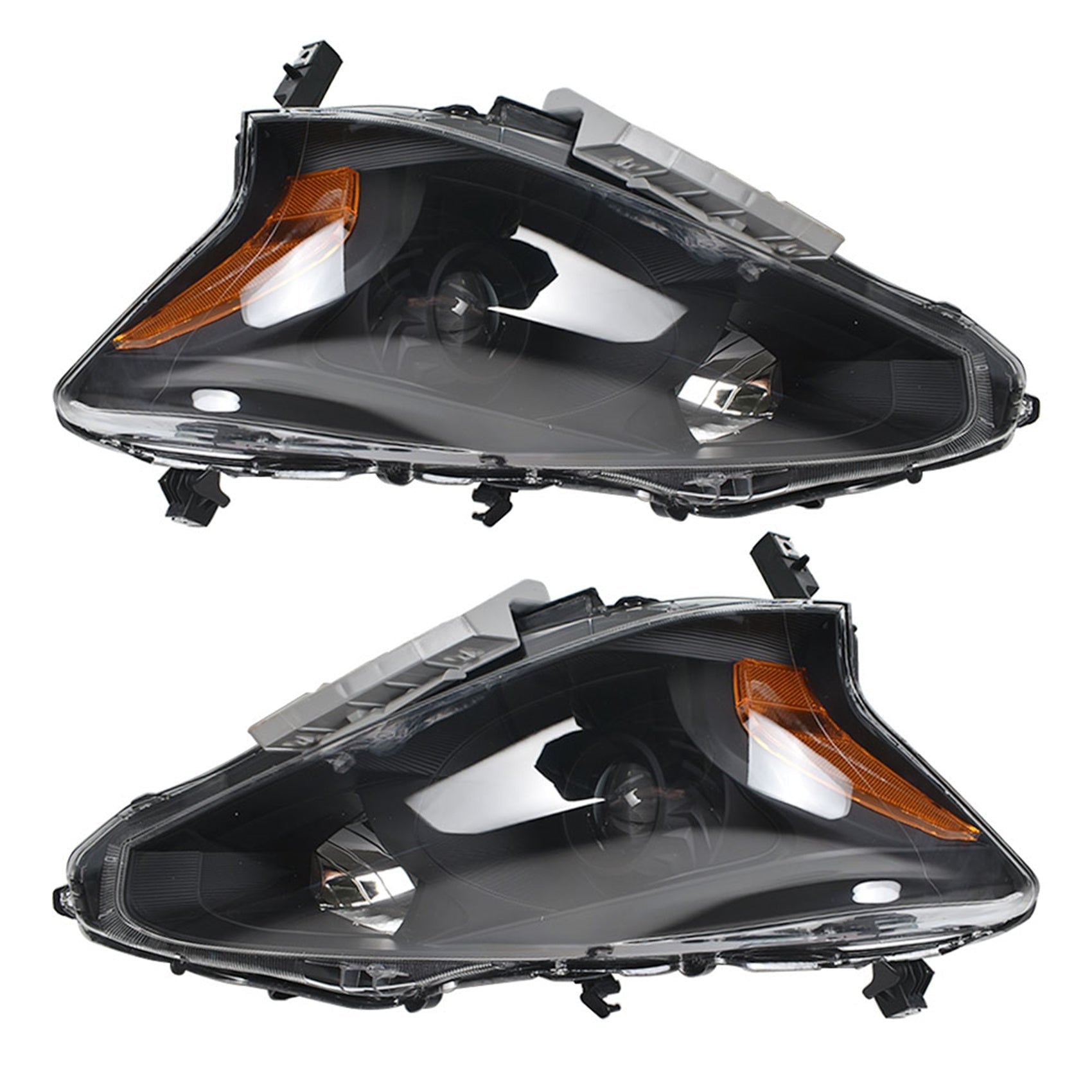 For 2013-2015 Altima 4-Door Sedan Black Housing Headlights Driver&Passenger Side