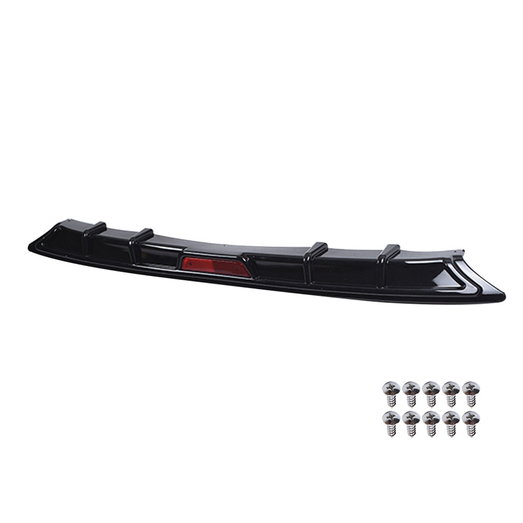 Rear Bumper Diffuser Lip Trim For 2018-2020 Honda Accord 10th Black Plastic