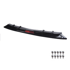 Rear Bumper Diffuser Lip Trim For 2018-2020 Honda Accord 10th Black Plastic