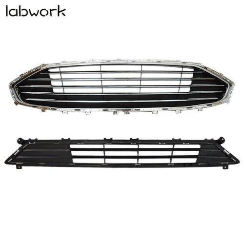 Plastic Trim For 2019 2020 Ford Fusion Front Grille Upper Lower Bumper