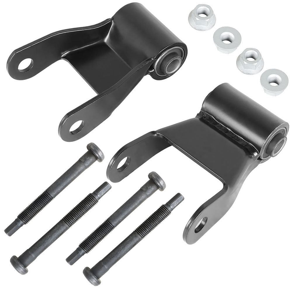 For 94-02 Dodge Ram 2500 3500 W 3' Spring Pair of Rear Leaf Spring Shackle