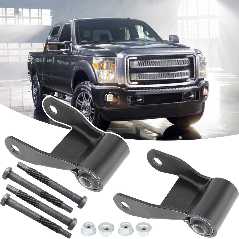 For 94-02 Dodge Ram 2500 3500 W 3' Spring Pair of Rear Leaf Spring Shackle