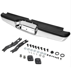 TOPPARTZ Stainless Steel Rear Step Bumper Chrome Finishi For 95-04 Toyota Tacoma Face Bar