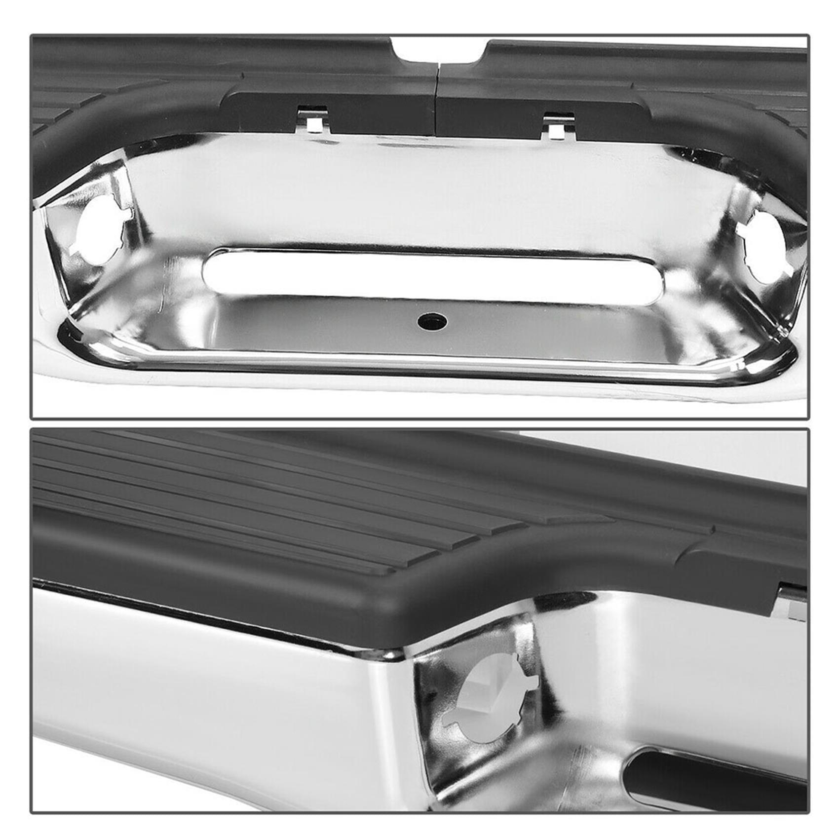 TOPPARTZ Stainless Steel Rear Step Bumper Chrome Finishi For 95-04 Toyota Tacoma Face Bar