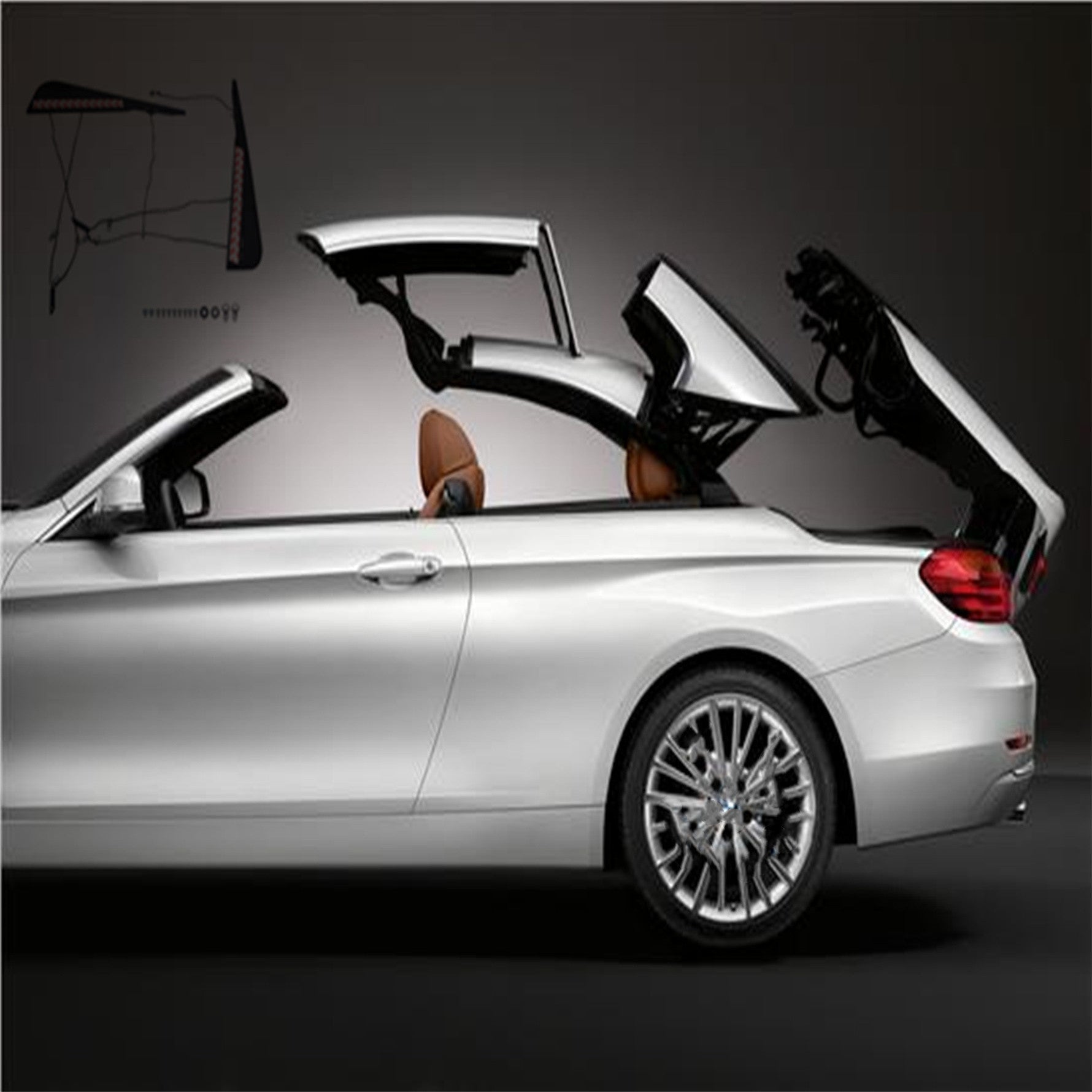 For BMW E46 325Ci 330Ci M3 Convertible Top C Column Repair Kit 54317135351 98-06