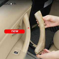 Rear Left Beige Inner&Outer Door Panel Handle Pull Trim Cover For BMW E90 328i