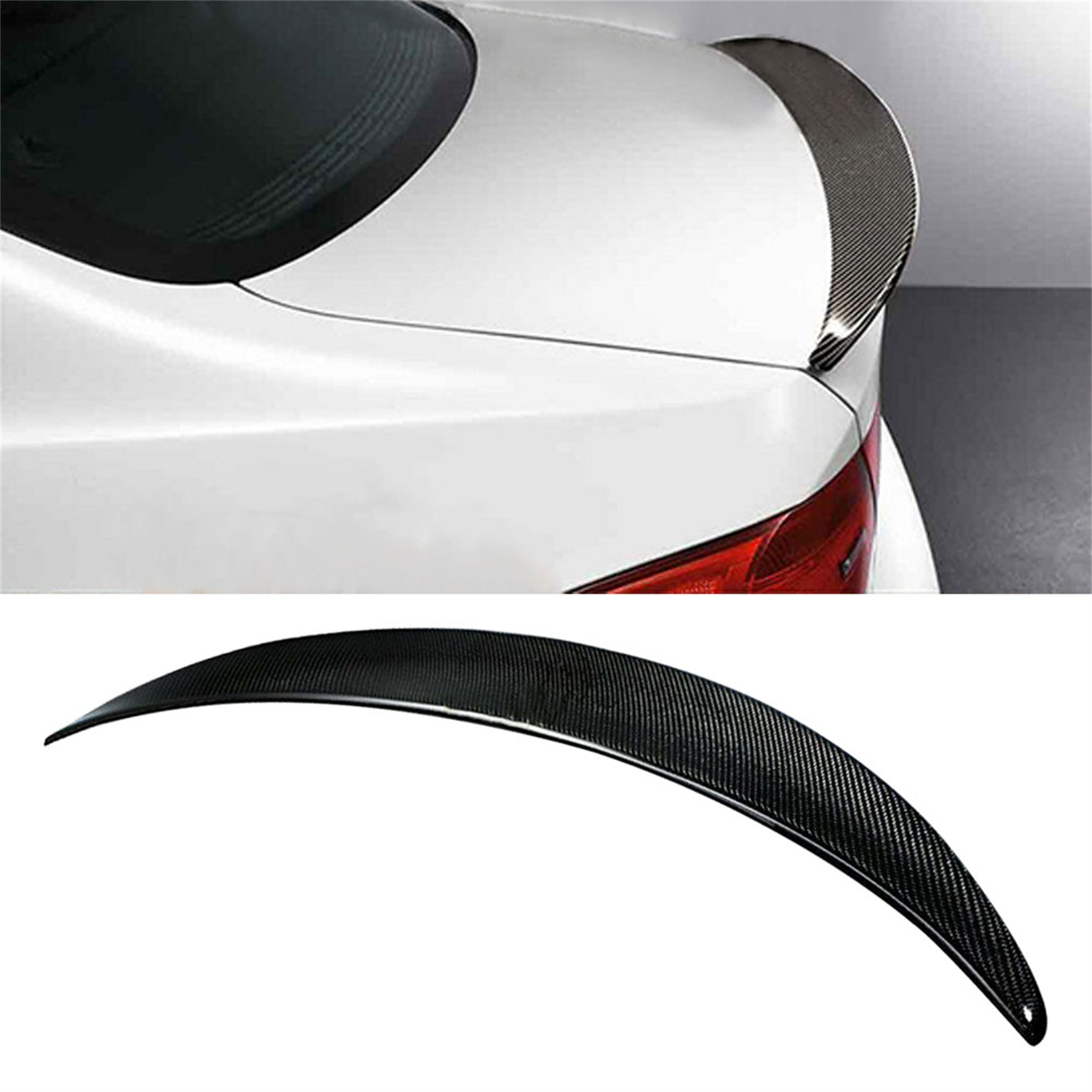 For Bmw 06-12 E93 M3 2dr Coupe Convertible Trunk Spoiler Wing Carbon Fiber