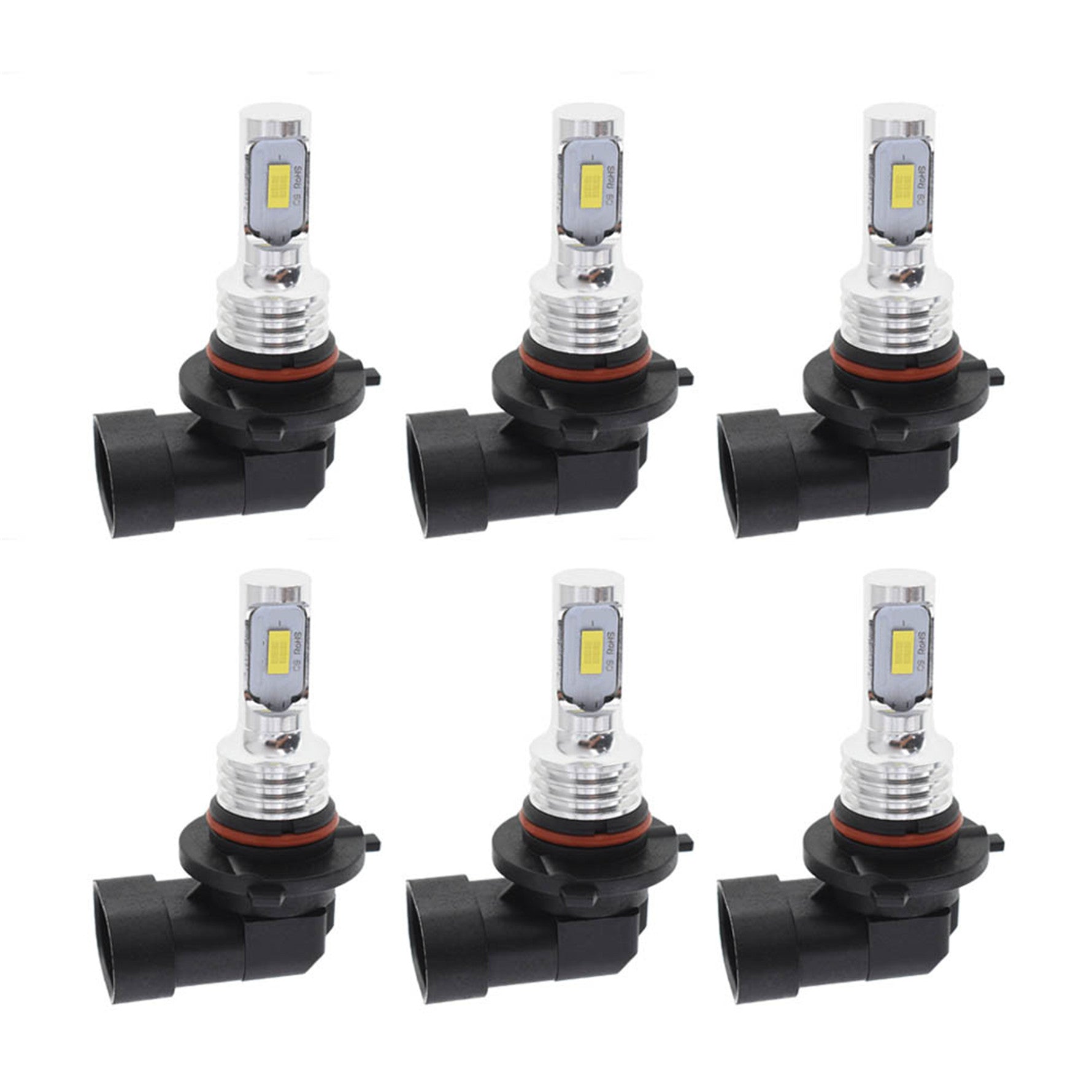 For Chevy Silverado 1500 2500 HD 2004-2006 LED Headlight Fog Light Bulbs 3 Pair