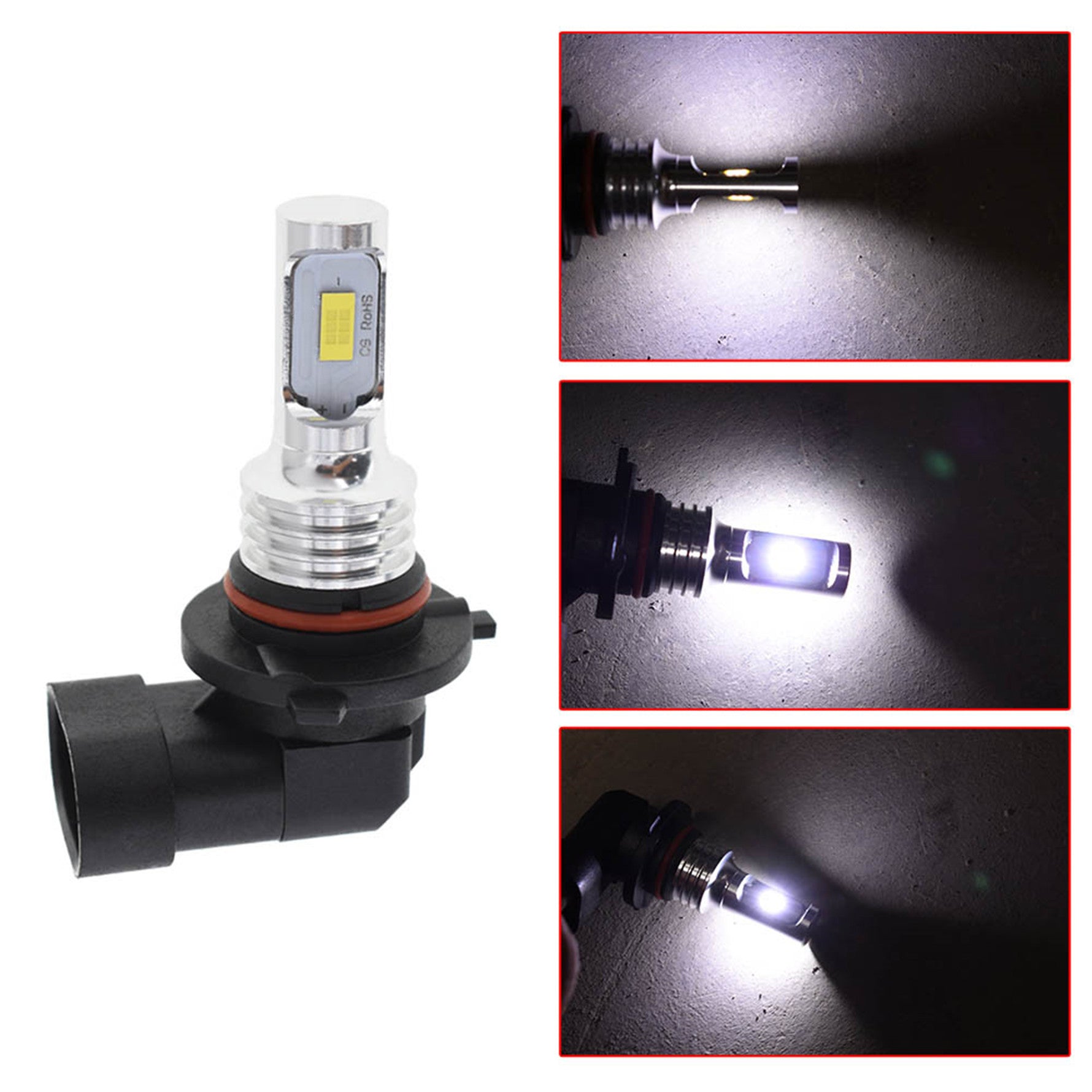For Chevy Silverado 1500 2500 HD 2004-2006 LED Headlight Fog Light Bulbs 3 Pair
