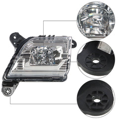For Chevy silverado 1500w/ Switch 2019-2020 Bumper LED Fog Lights Driving Lamps