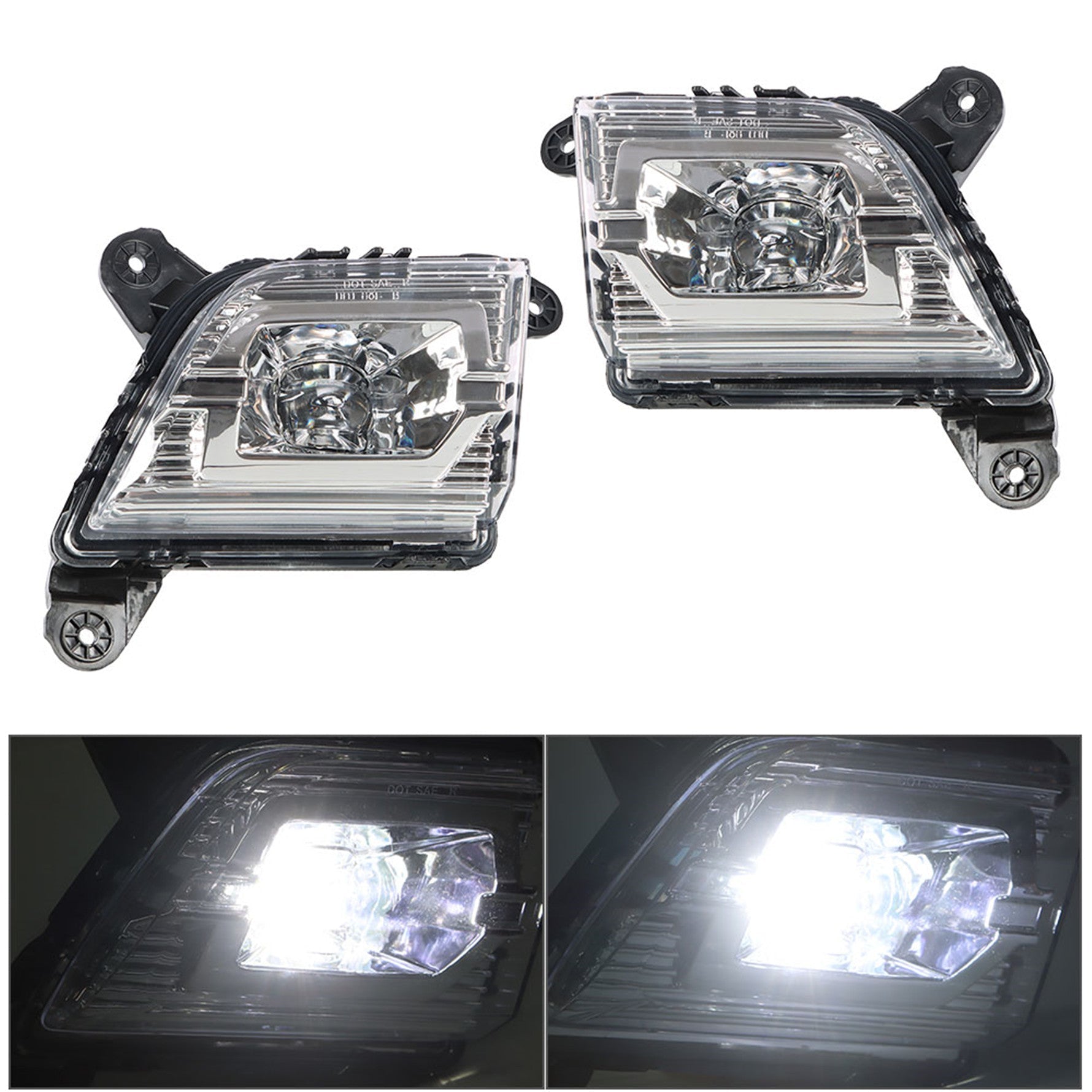 For Chevy silverado 1500w/ Switch 2019-2020 Bumper LED Fog Lights Driving Lamps