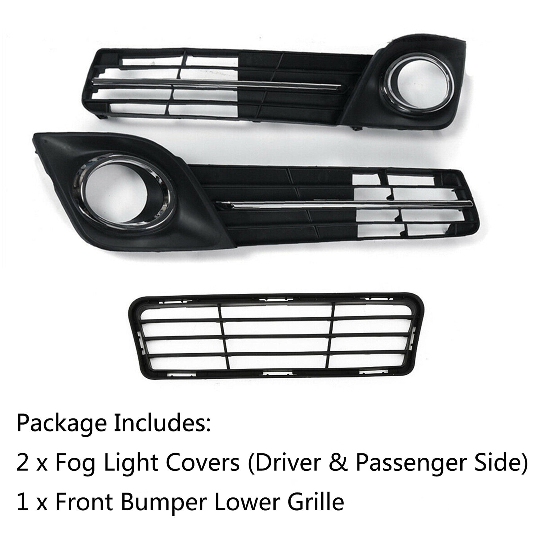 Front Bumper Lower Grille Fog Lamp Cover Bezel Fit For 2012-2014 Toyota Camry SE