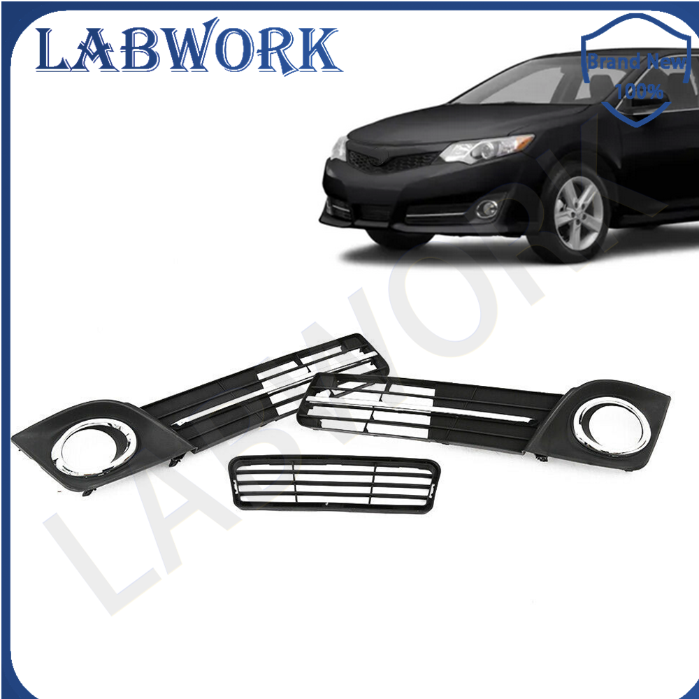 Front Bumper Lower Grille Fog Lamp Cover Bezel Fit For 2012-2014 Toyota Camry SE