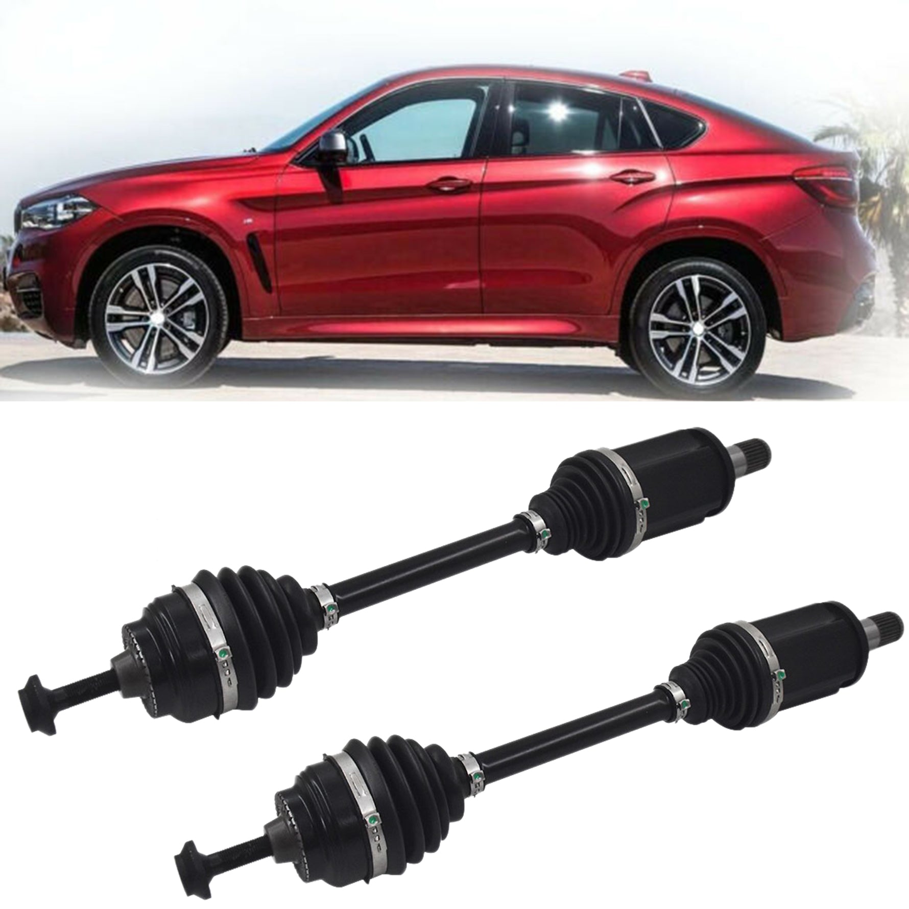 Front Left Axle CV Shaft For 2011-2016 BMW 528i 535i 535d 550i xDrive AWD F10
