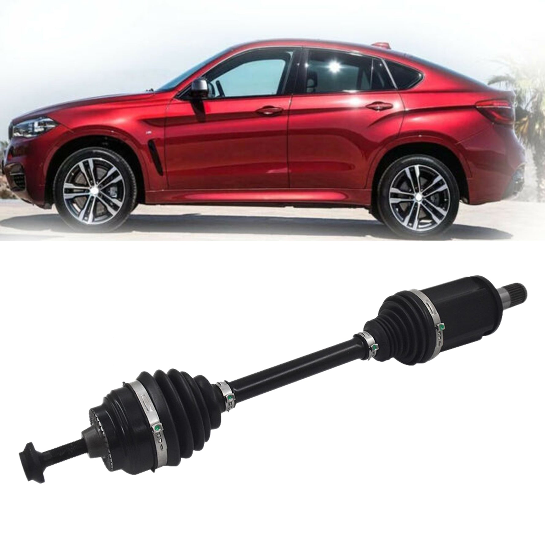 Front Left Axle CV Shaft For 2011-2016 BMW 528i 535i 535d 550i xDrive AWD F10