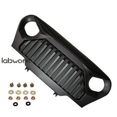 Front Matte Grill Grille Black W/Mesh For 1997-2006 Jeep Wrangler TJ