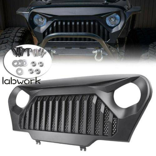 Front Matte Grill Grille Black W/Mesh For 1997-2006 Jeep Wrangler TJ