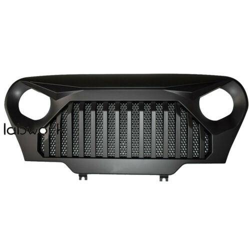 Front Matte Grill Grille Black W/Mesh For 1997-2006 Jeep Wrangler TJ