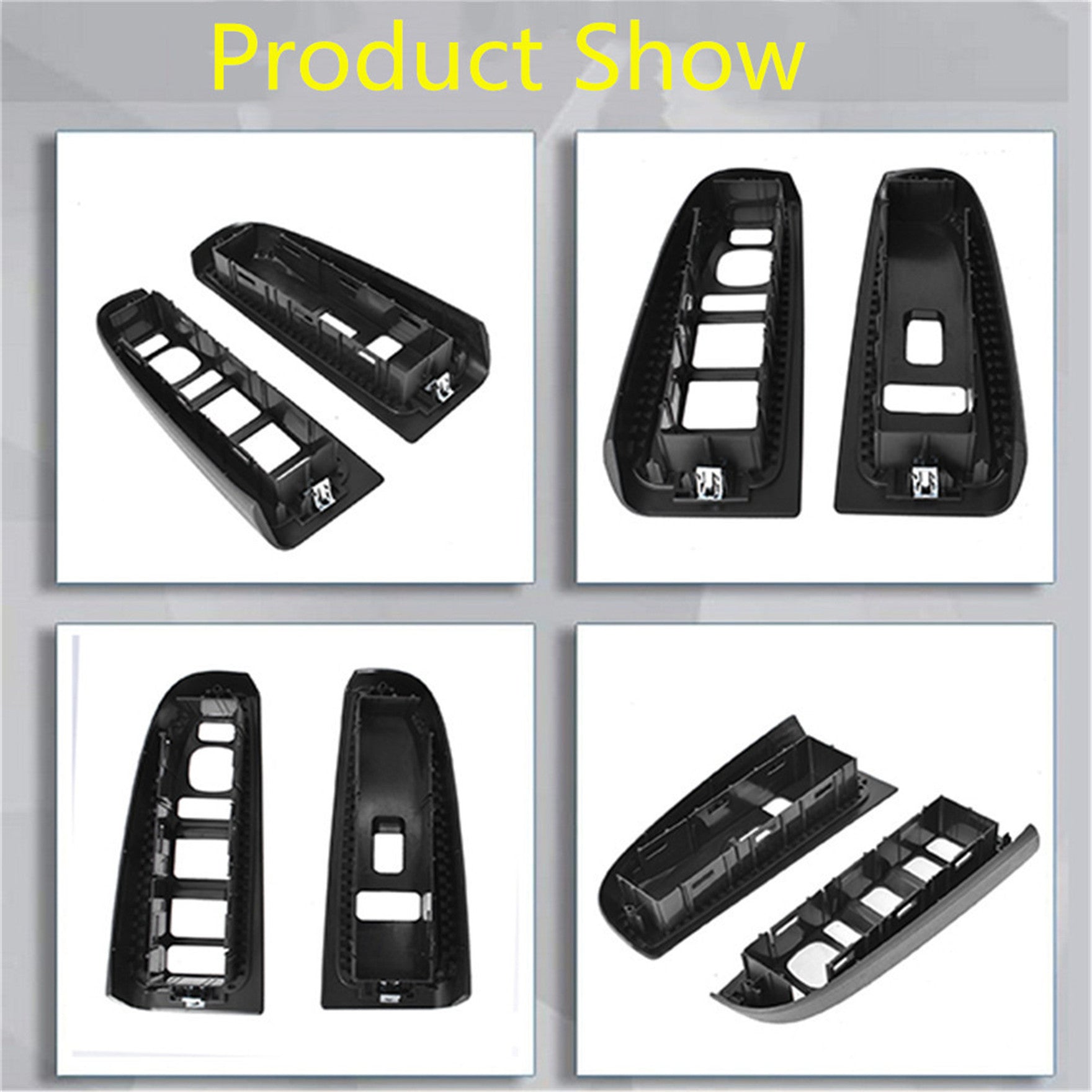 Front Window Switch Trim Bezel Fit For 2003-2007 Silverado Sierra Dark Gray