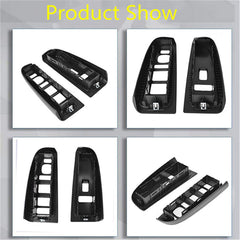 Front Window Switch Trim Bezel Fit For 2003-2007 Silverado Sierra Dark Gray