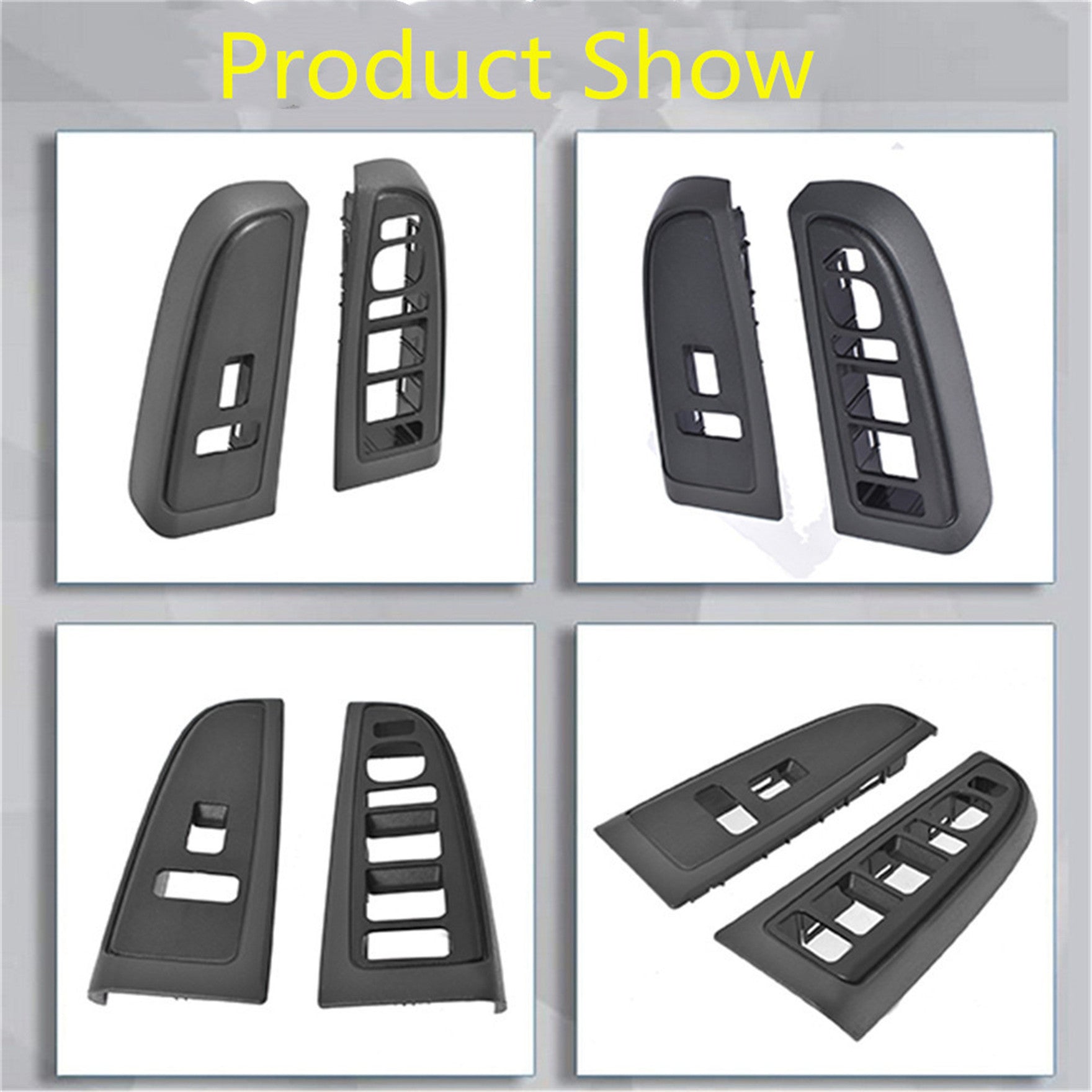 Front Window Switch Trim Bezel Fit For 2003-2007 Silverado Sierra Dark Gray